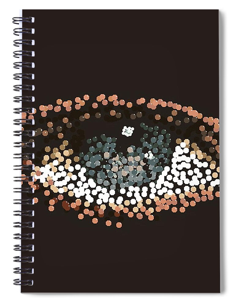 Eye Spiral Notebook featuring the digital art EYE Candy by R Allen Swezey