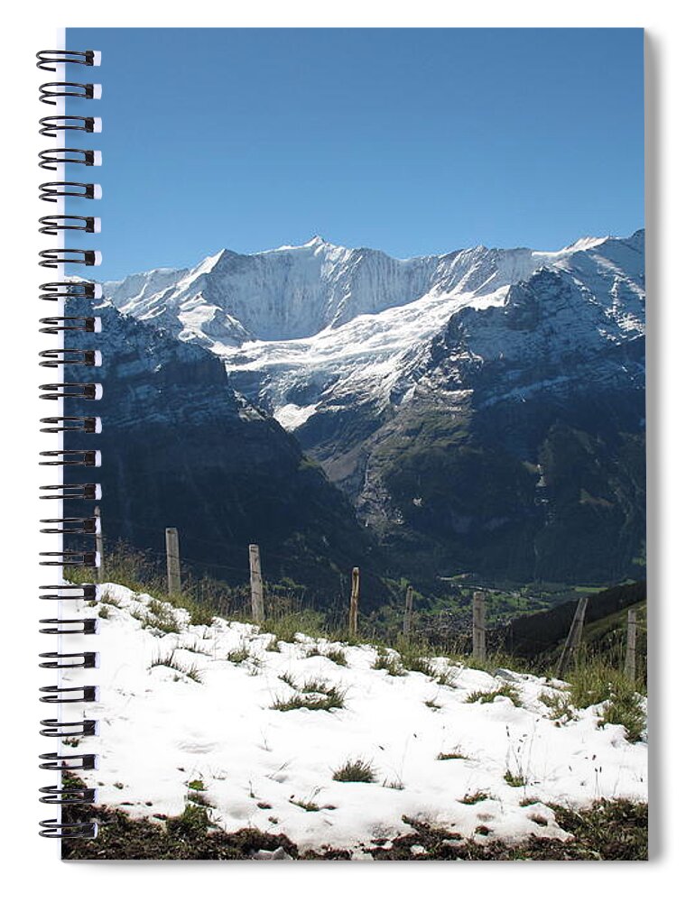 Eiger Spiral Notebook featuring the photograph Eyeful of the Eiger by Mary Ellen Mueller Legault