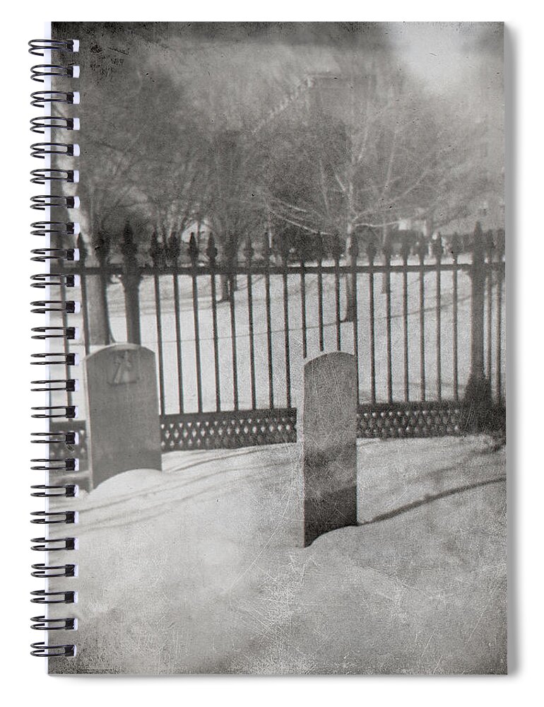 Tombstone Spiral Notebook featuring the photograph Face To Face by Jean Macaluso