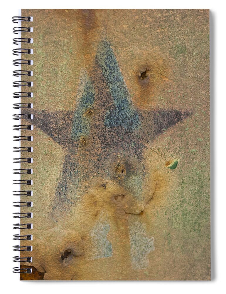 Army Spiral Notebook featuring the photograph Faded Glory by Christi Kraft