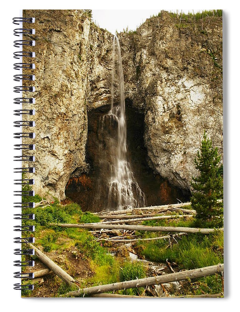 Water Spiral Notebook featuring the photograph Fairy Falls by Jeff Swan