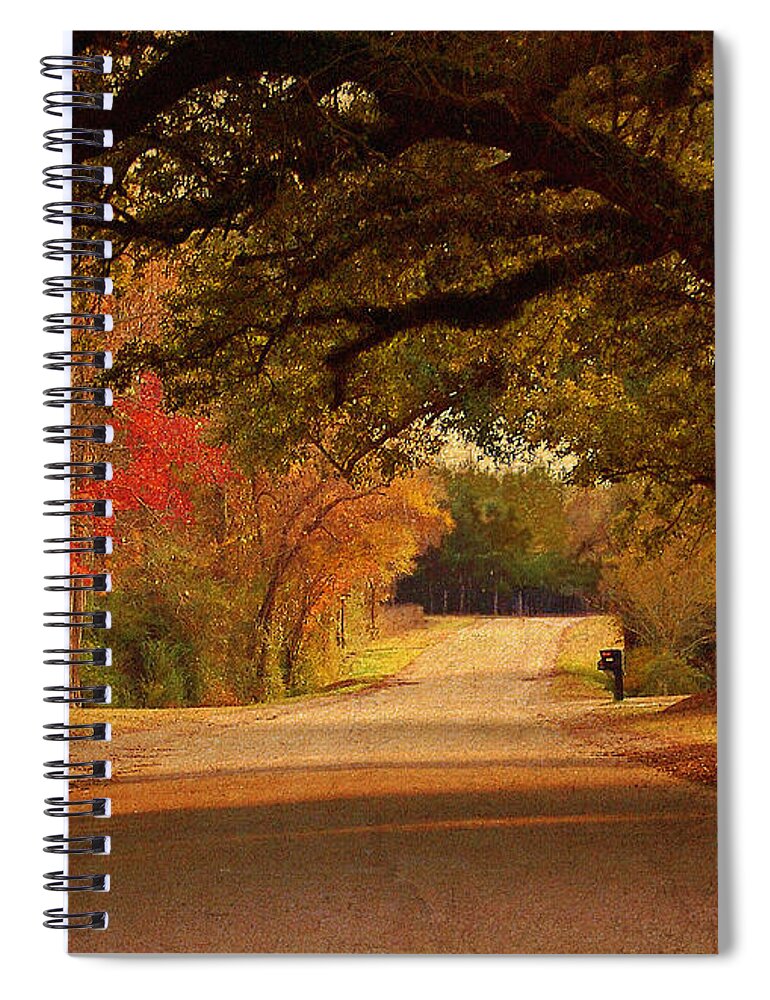 Fall Spiral Notebook featuring the photograph Fall Along A Country Road by Kathy Baccari