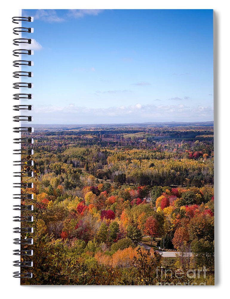 Fall Colors Spiral Notebook featuring the photograph Fall Colors by Gwen Gibson
