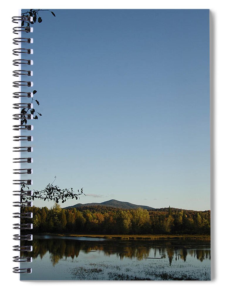 Fall Colors Spiral Notebook featuring the photograph Fall in the Adirondacks by Tracy Winter