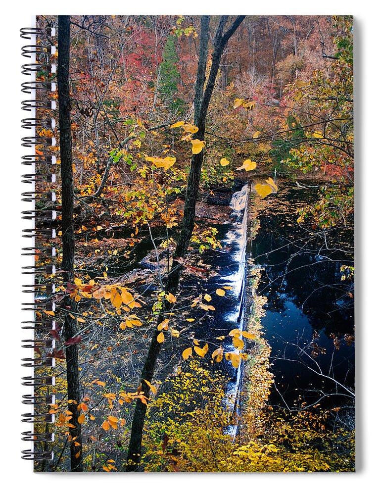 Forest Spiral Notebook featuring the photograph Falls in the fall by George Taylor