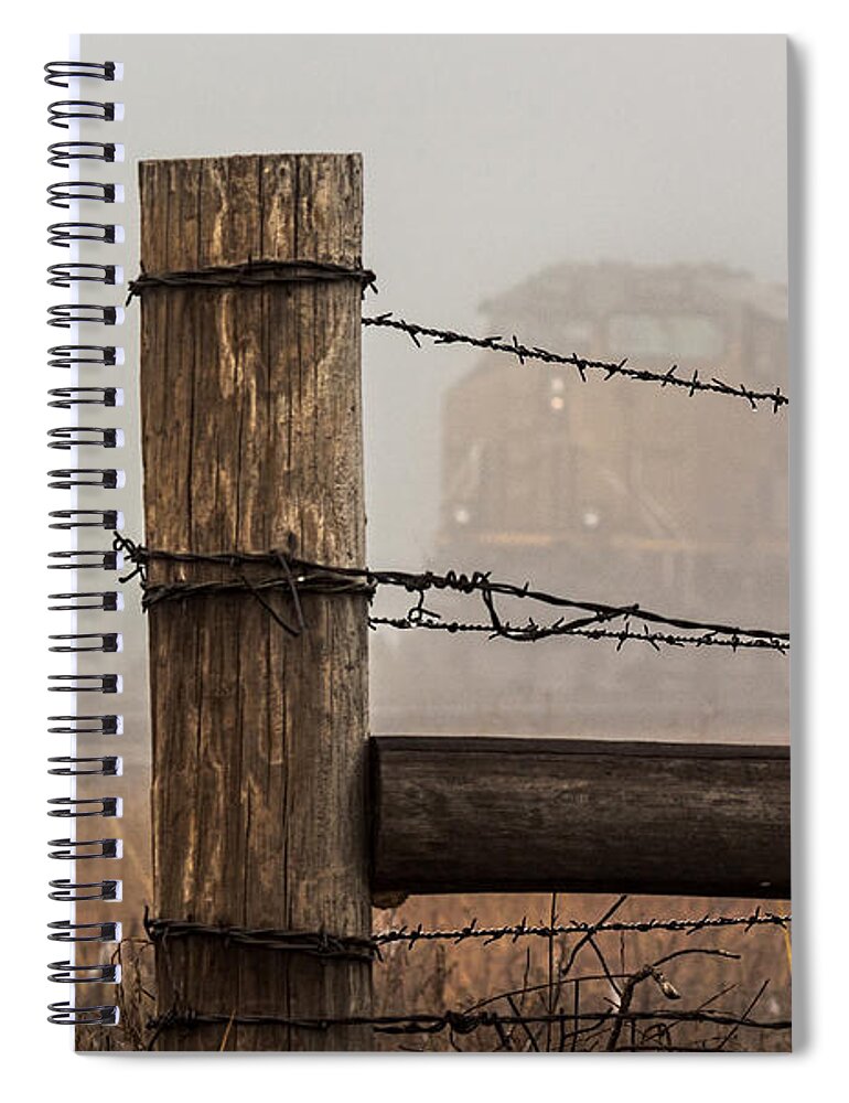 2014 September Spiral Notebook featuring the photograph Fenced In by Bill Kesler