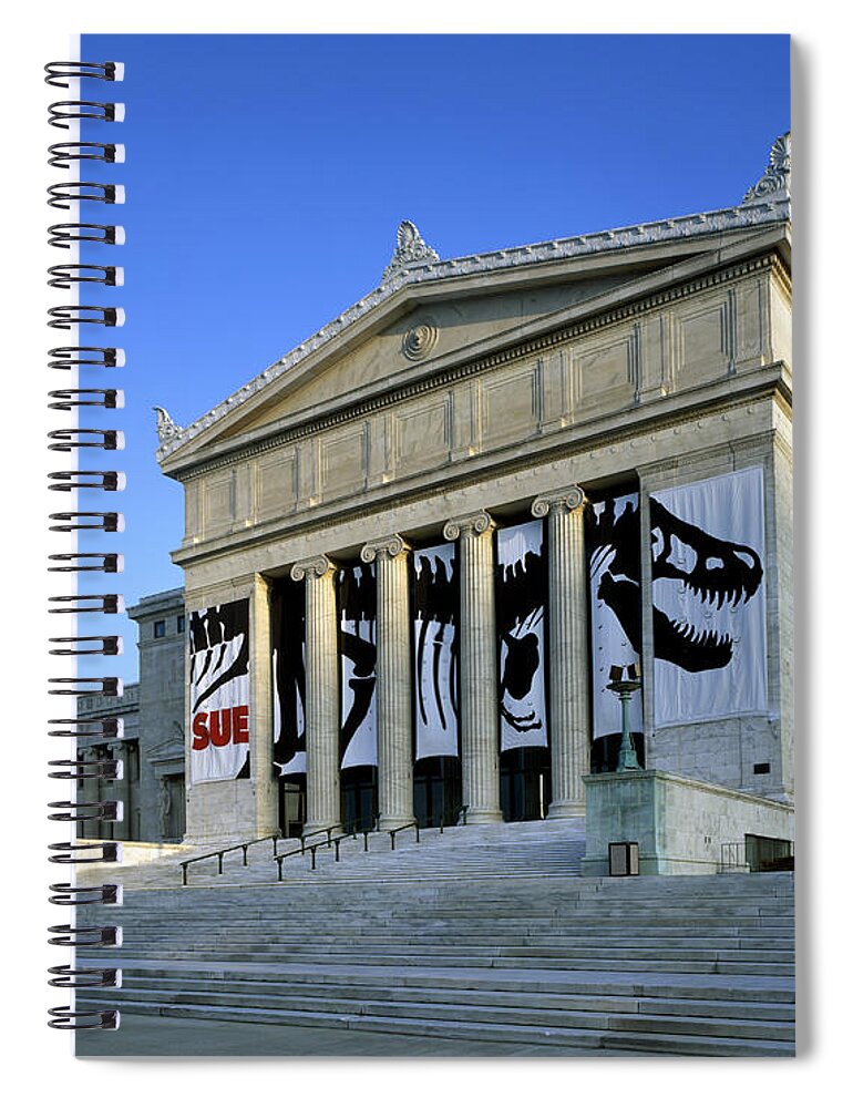 Field Spiral Notebook featuring the photograph Field Museum Of Natural History by Rafael Macia