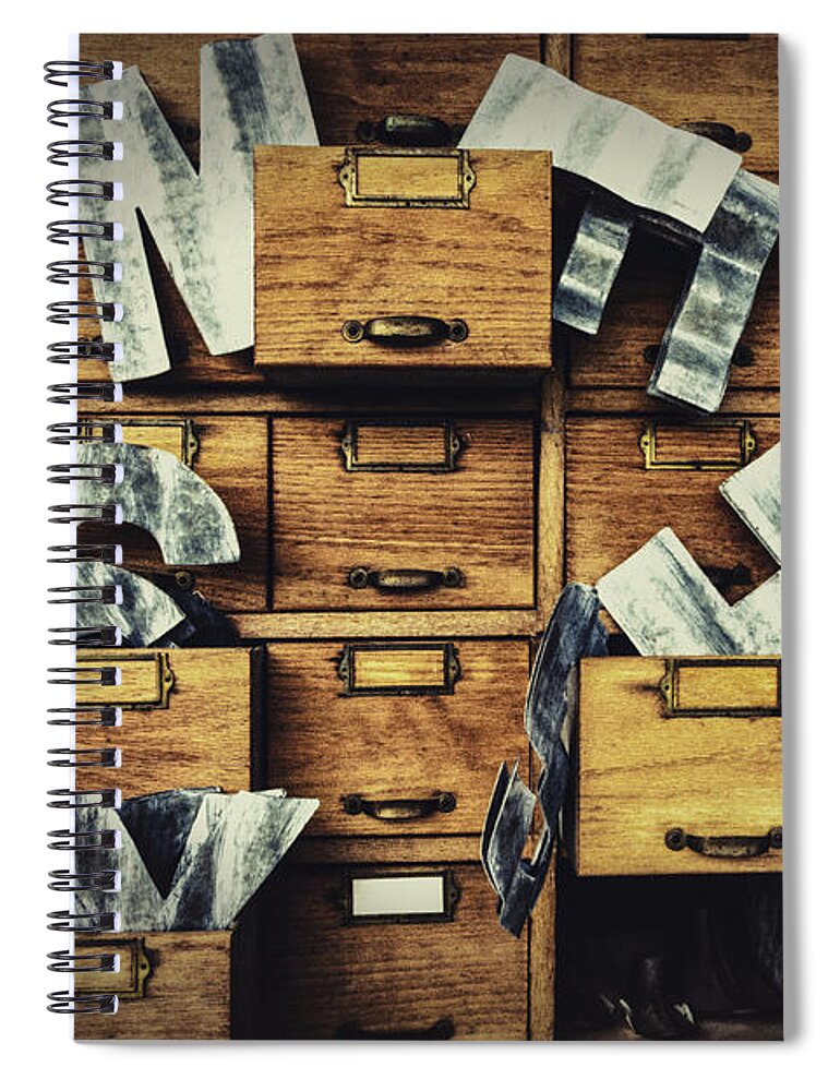 Filing Cabinet Spiral Notebook featuring the photograph Filing System by Caitlyn Grasso