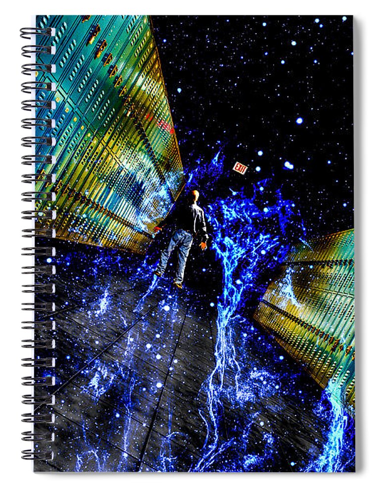 Concept Spiral Notebook featuring the photograph Final Exit by Michael Arend