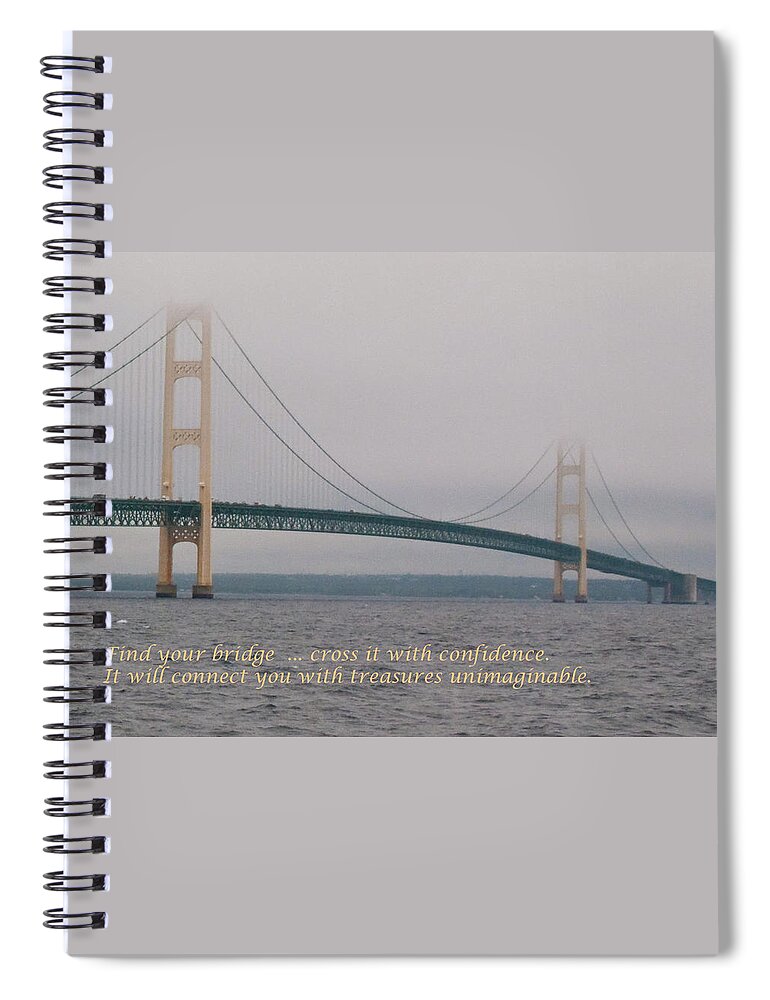Bridges Spiral Notebook featuring the photograph Find Your Bridge - Card by Guy Whiteley