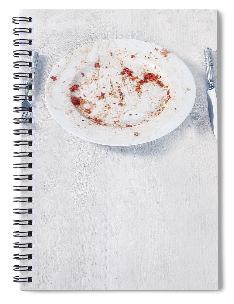 Plate Spiral Notebook featuring the photograph Finished Plate by Joana Kruse