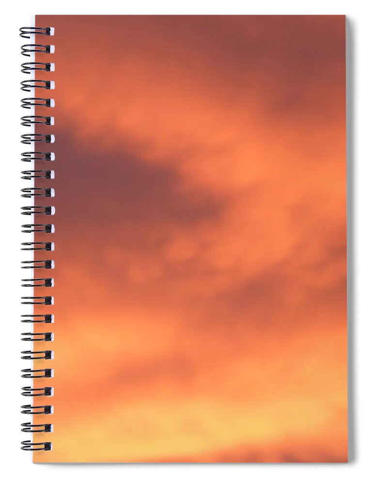 Sky Spiral Notebook featuring the photograph Fire Clouds by Joseph Baril