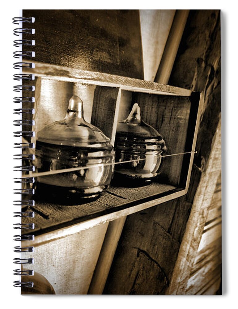 Fireman Spiral Notebook featuring the photograph Fire Extinguisher by Richard Gehlbach