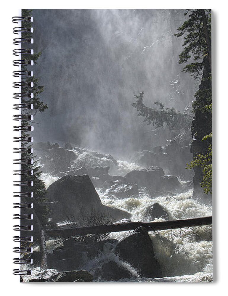 Waterfall Spiral Notebook featuring the photograph Fish Creek Mist by Don Schwartz