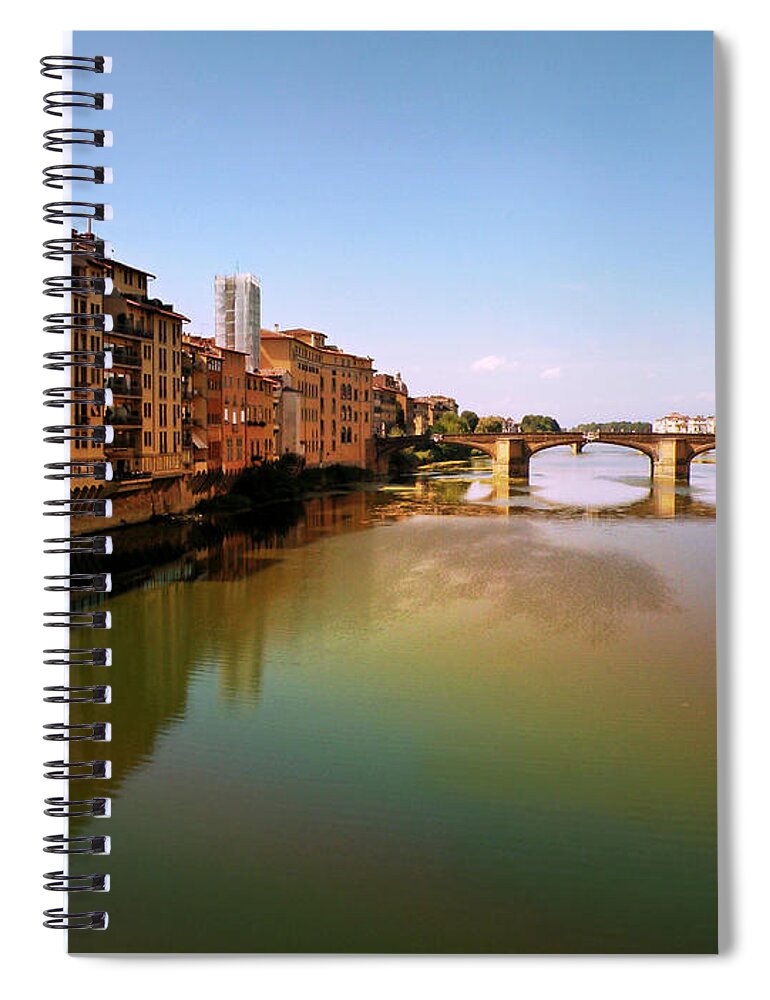 Fiume Di Sogni Spiral Notebook featuring the photograph Fiume di Sogni by Micki Findlay