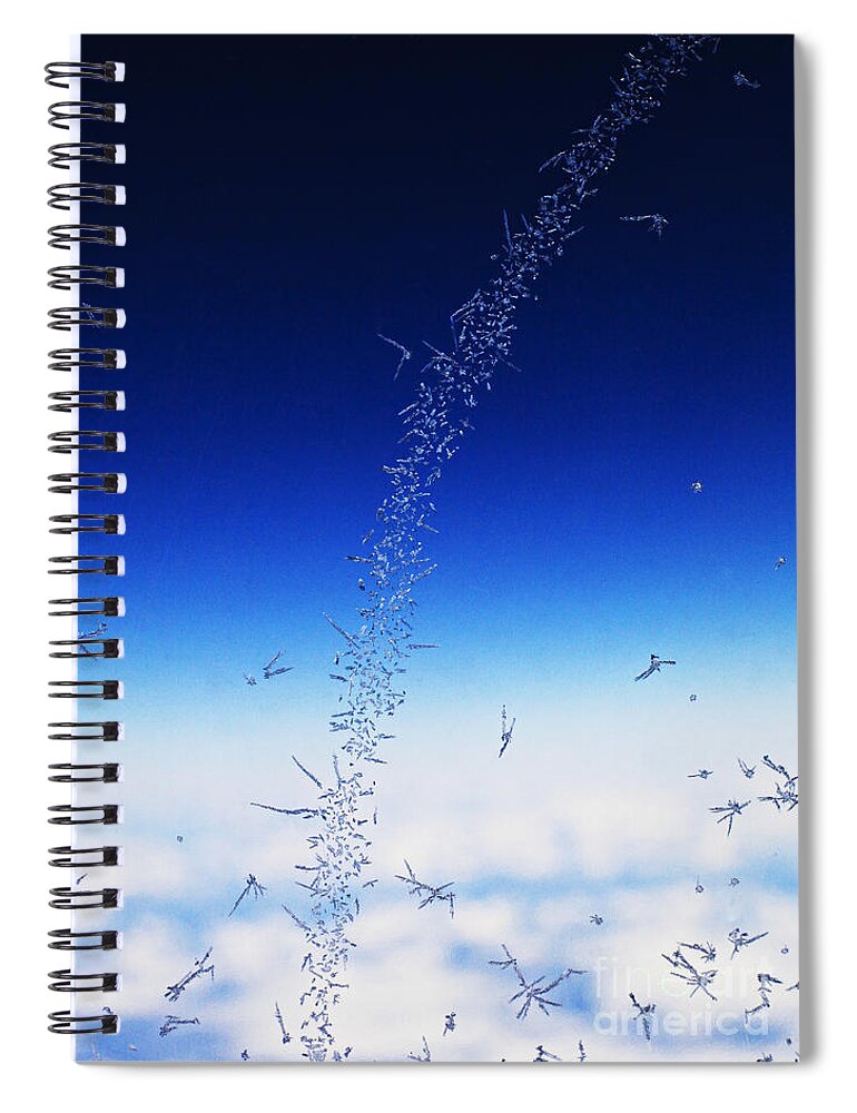 Ice Spiral Notebook featuring the photograph Five miles high by Casper Cammeraat