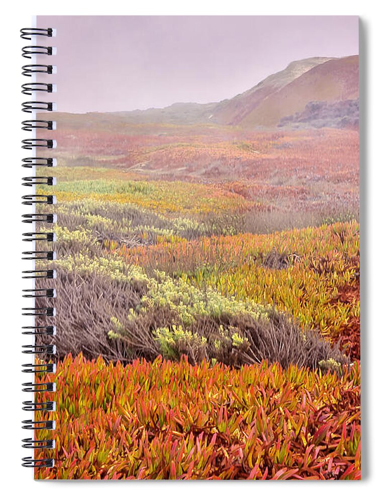 Ice Plant Spiral Notebook featuring the photograph Flaming Ice by Caitlyn Grasso