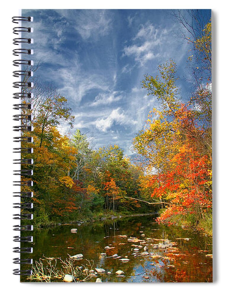 Stream Spiral Notebook featuring the photograph Flatbrook by Nicki McManus