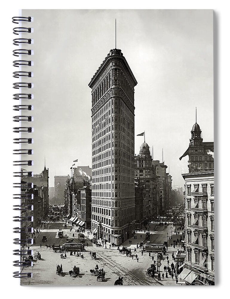 Flatiron Building Spiral Notebook featuring the photograph Flatiron Building by Jon Neidert