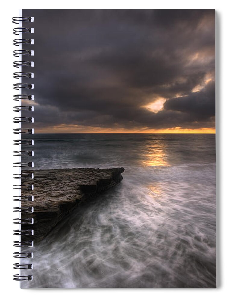 California Spiral Notebook featuring the photograph Flatrock by Peter Tellone