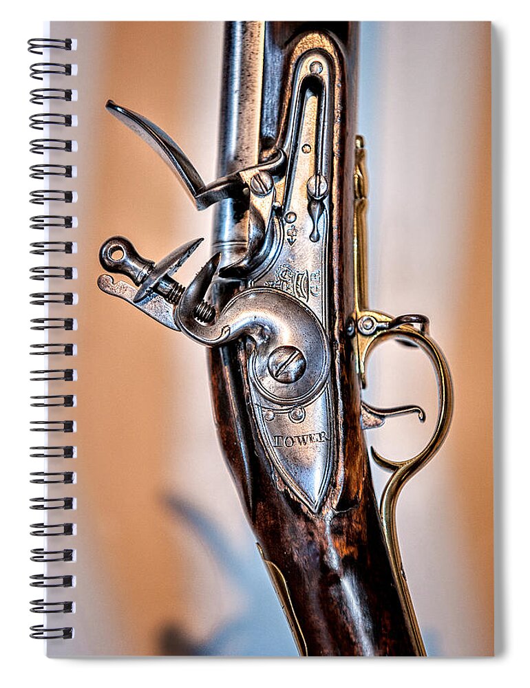 Christopher Holmes Photography Spiral Notebook featuring the photograph Flintlock by Christopher Holmes