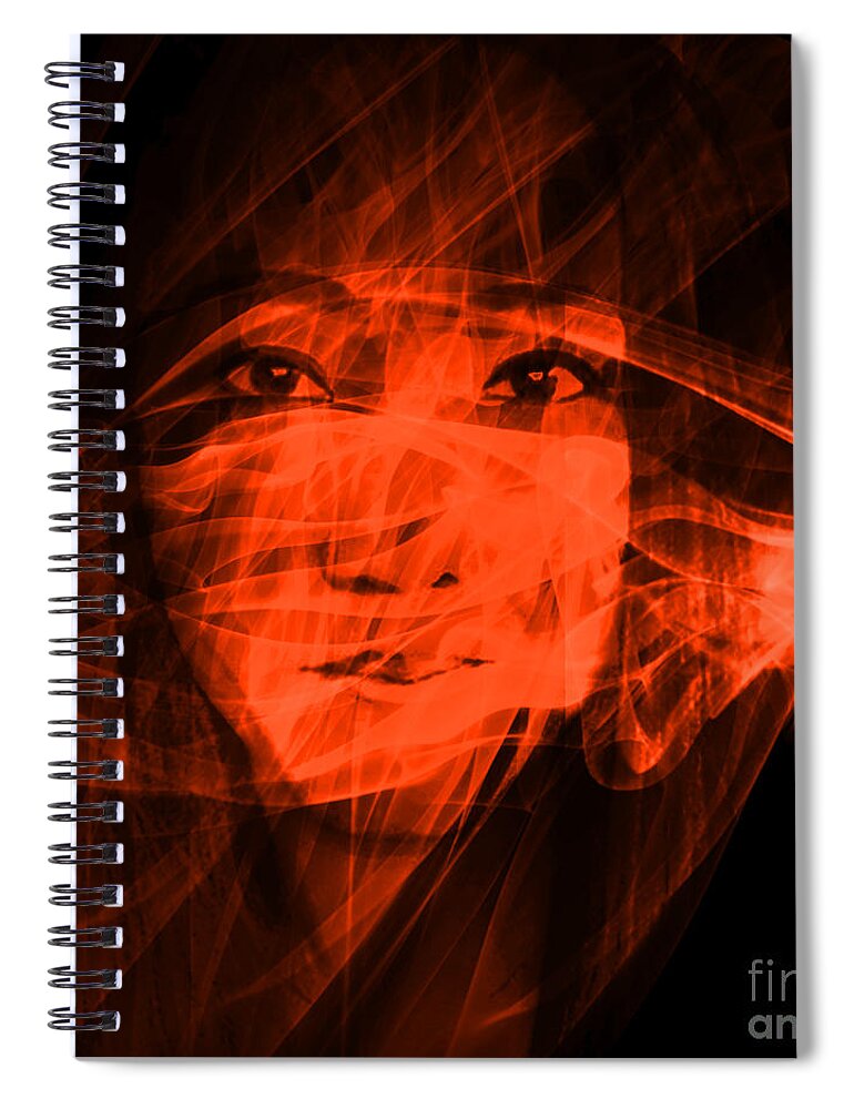Digital Photography Spiral Notebook featuring the photograph Floating Air by Fei A