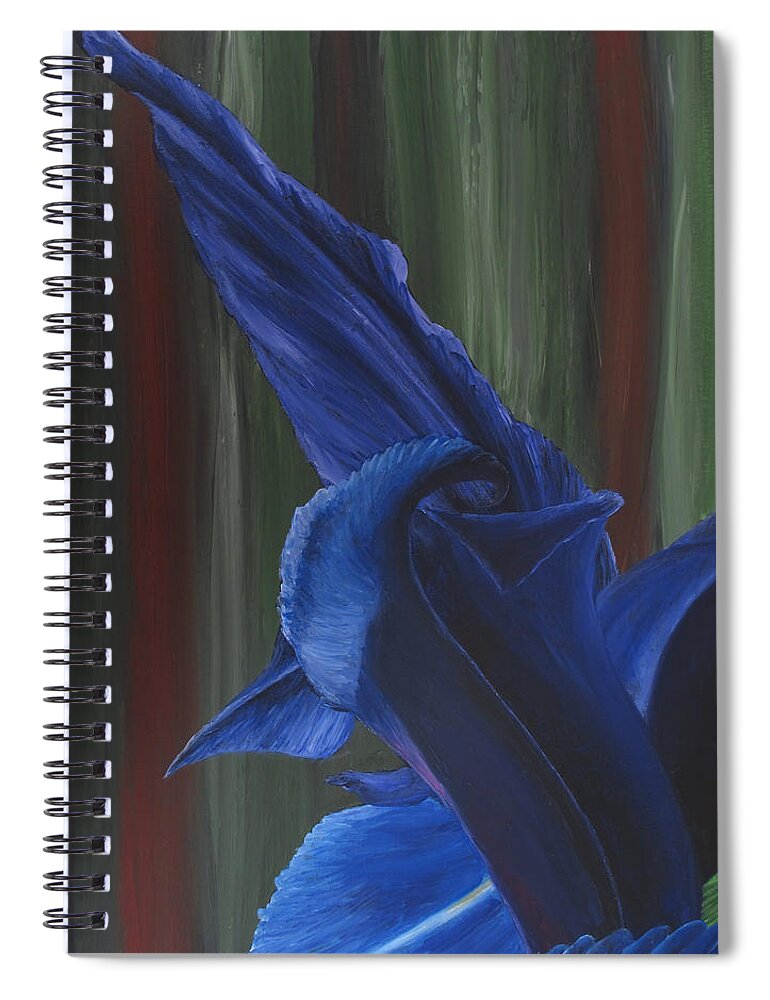 Flora Spiral Notebook featuring the painting Flora Series-Number 10 by Jim Harper
