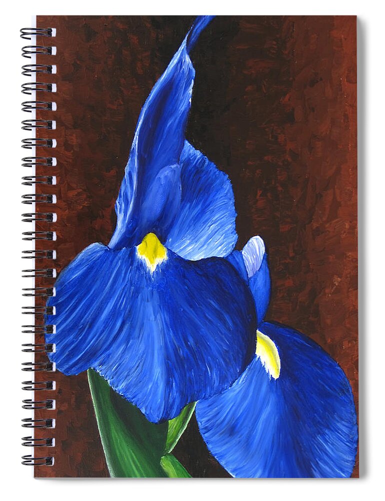 Flora Spiral Notebook featuring the painting Flora Series-Number 8 by Jim Harper