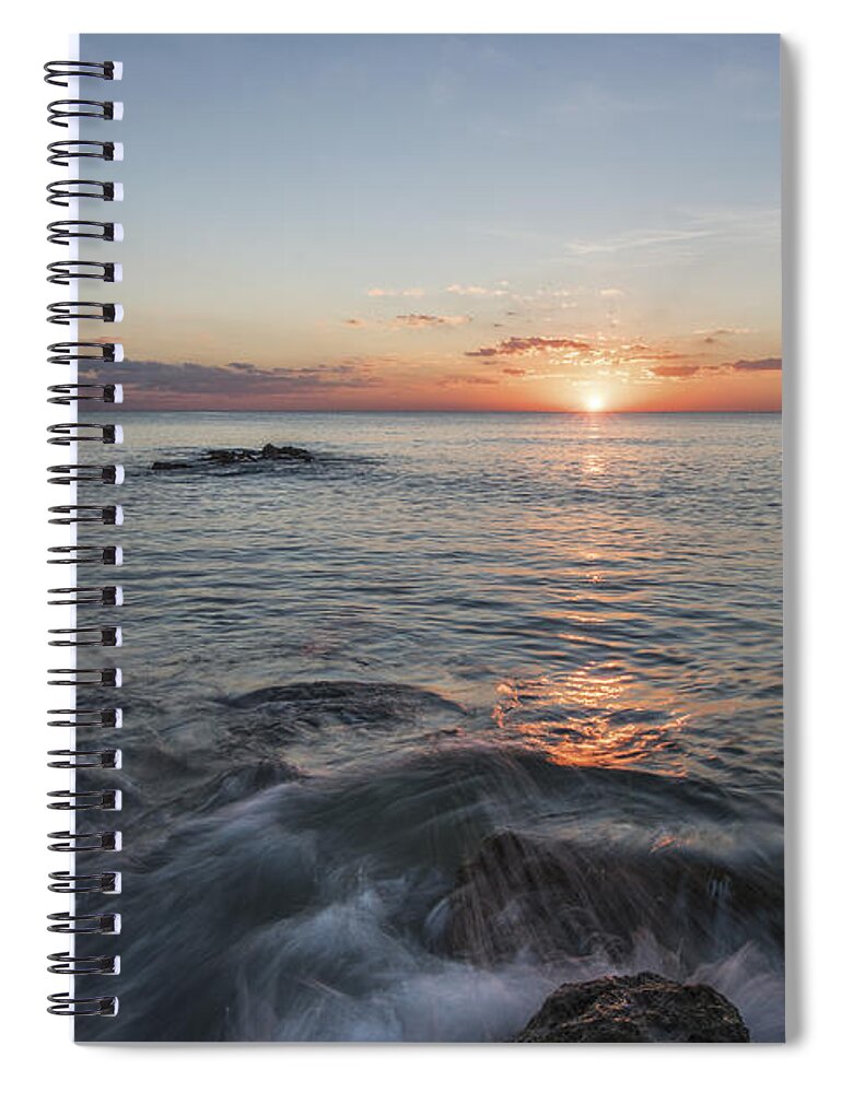 Art Spiral Notebook featuring the photograph Florida's Last Moment by Jon Glaser