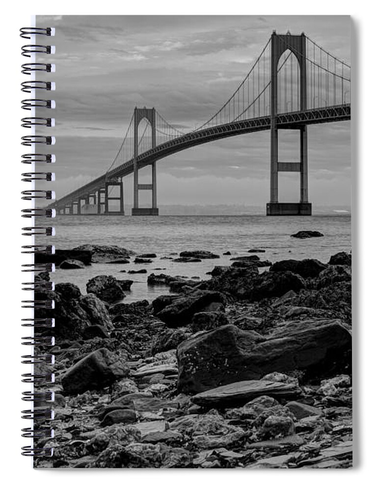 Andrew Pacheco Spiral Notebook featuring the photograph Fog Rolls Over The East Passage by Andrew Pacheco