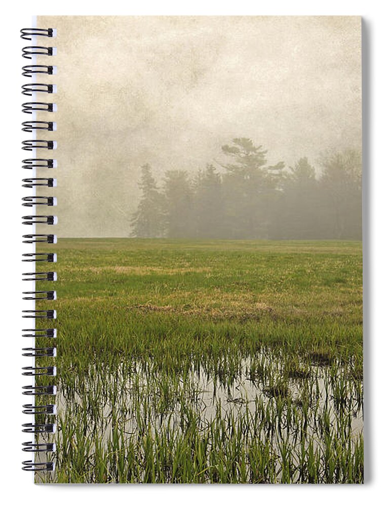 Maine Spiral Notebook featuring the photograph Foggy Flying by Karin Pinkham