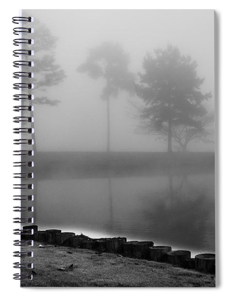 Foggy Landscape Spiral Notebook featuring the photograph Foggy Landscape by Parker Cunningham