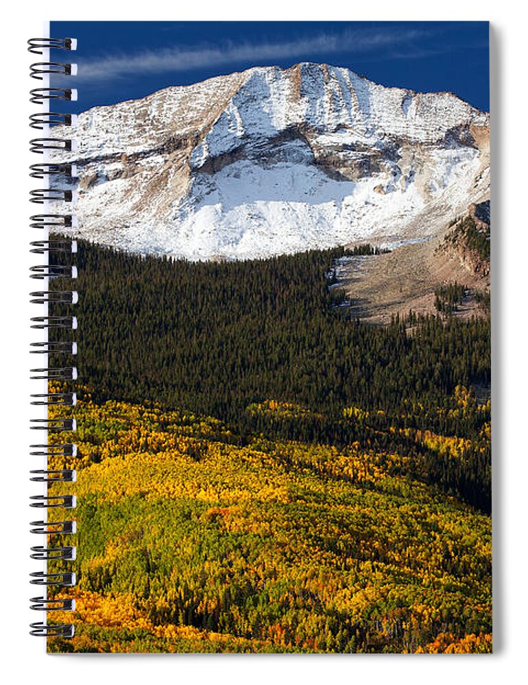 Colorado Landscapes Spiral Notebook featuring the photograph Foothills of Gold by Darren White
