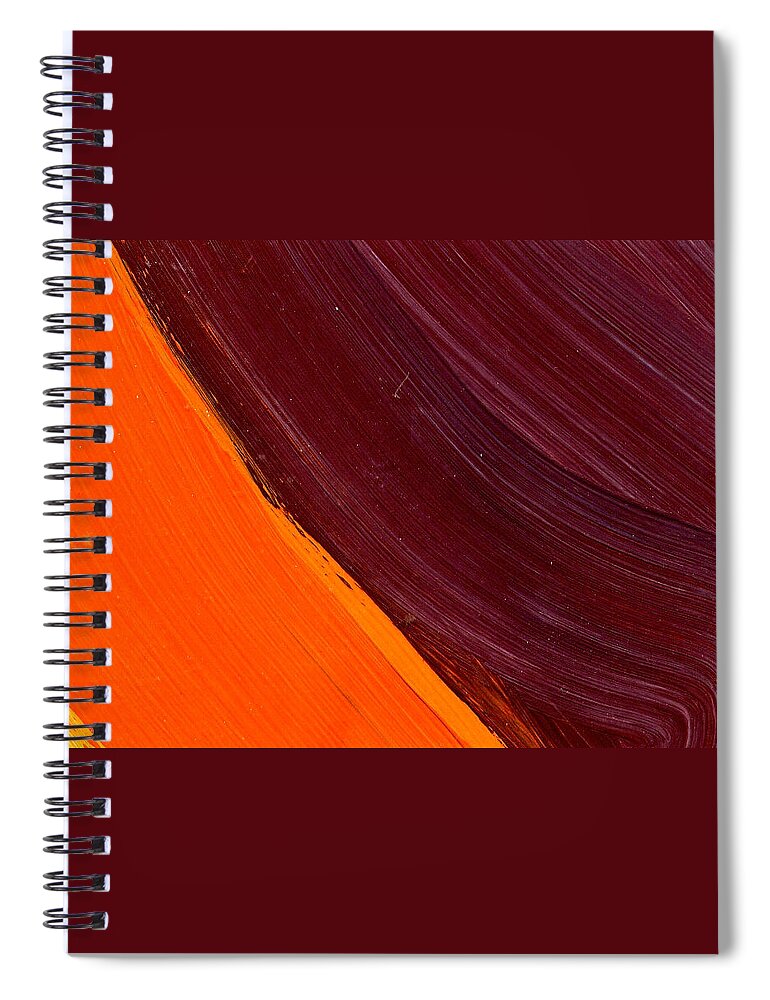 Brown Spiral Notebook featuring the painting For the Love of Paint - 4 by Steve Sommers
