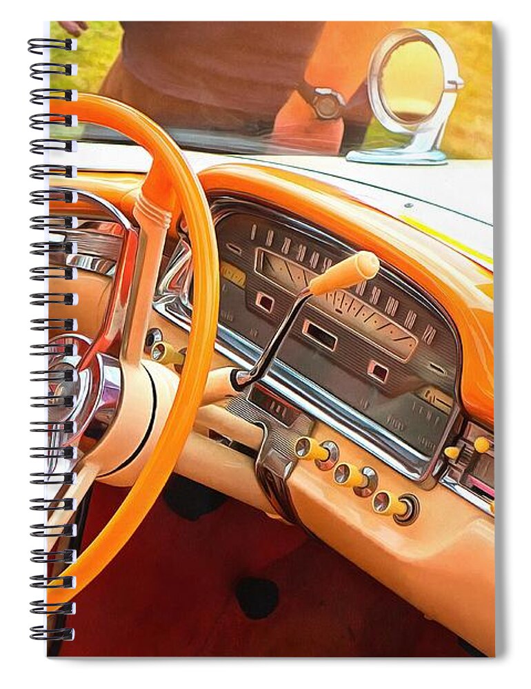 Ford Spiral Notebook featuring the photograph Ford Galaxie Skyliner 3 by Mick Flynn