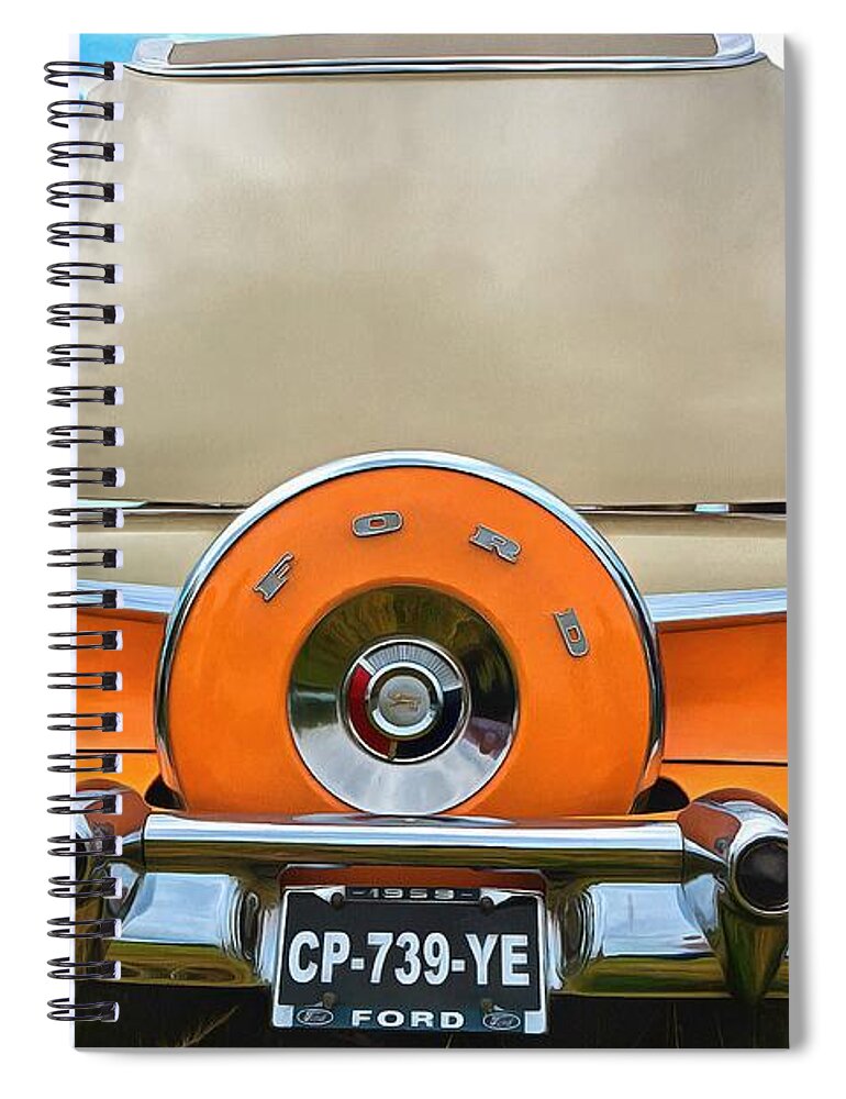Ford Spiral Notebook featuring the photograph Ford Galaxie Skyliner 4 by Mick Flynn