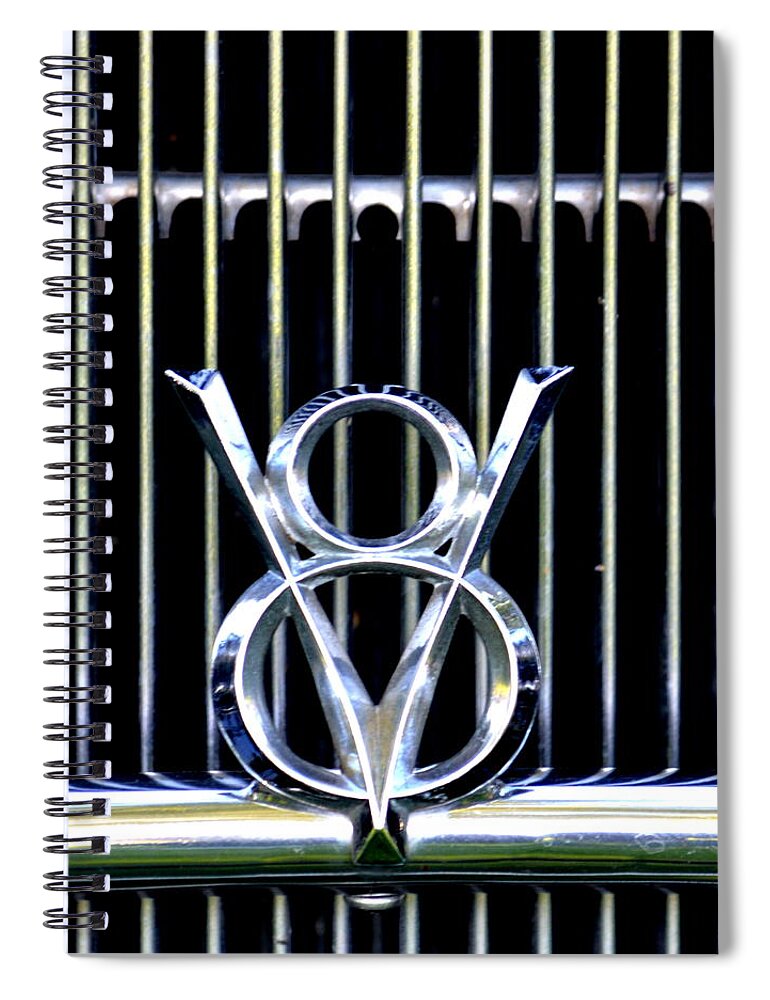 Ford Spiral Notebook featuring the photograph Ford V8 by Dean Ferreira