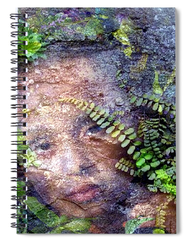Girl Spiral Notebook featuring the photograph Forest Nymph by Jodie Marie Anne Richardson Traugott     aka jm-ART