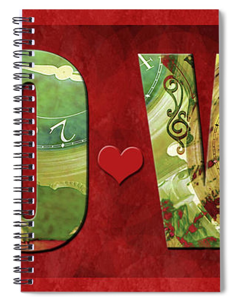 Love Spiral Notebook featuring the photograph Forever Love #2 by Claudia Ellis