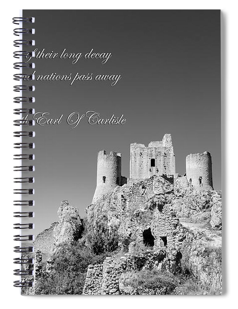 Abruzzo Spiral Notebook featuring the photograph Forgotten Ages by AM FineArtPrints