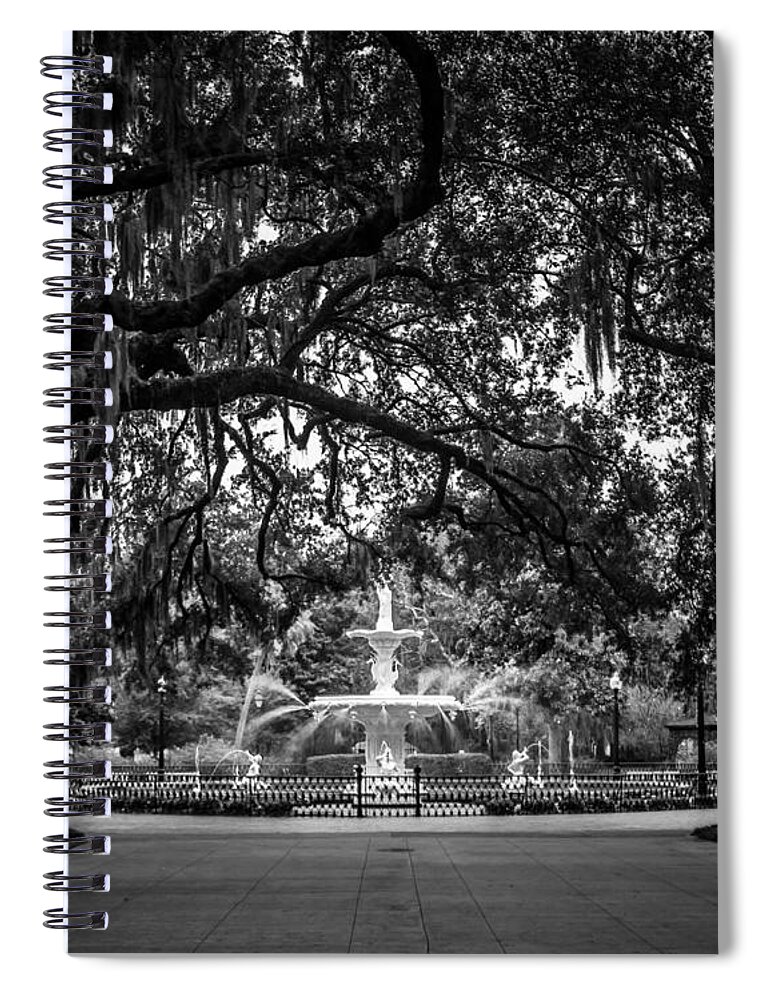 Forsyth Park Spiral Notebook featuring the photograph Forsyth Park by Perry Webster