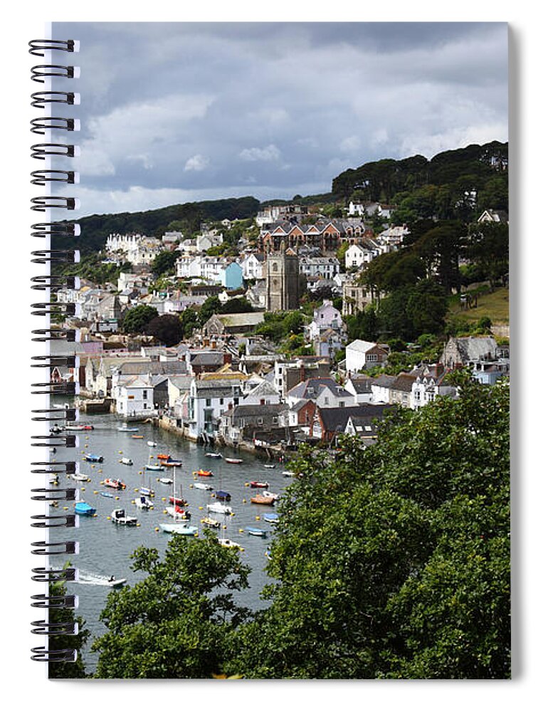 Cornwall Spiral Notebook featuring the photograph Fowey Views by James Brunker