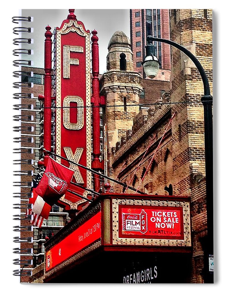 Fox Theater Spiral Notebook featuring the photograph Fox Theater - Atlanta by Robert L Jackson