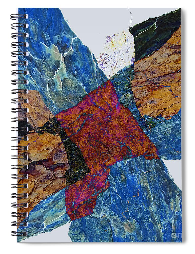 Fracture Spiral Notebook featuring the photograph Fracture section X by Paul Davenport