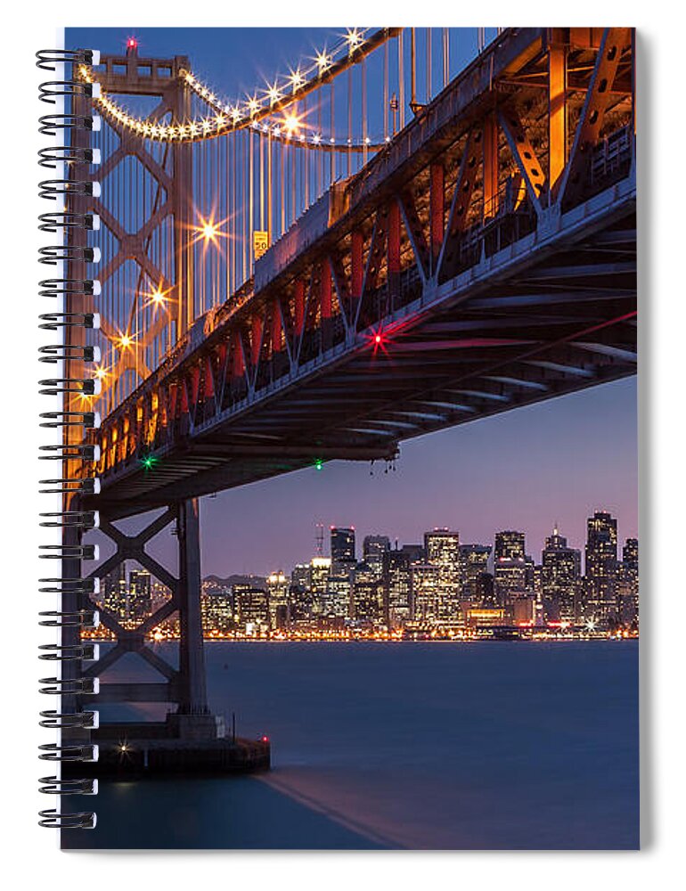 Horizontal Spiral Notebook featuring the photograph Framing San Francisco by Mihai Andritoiu