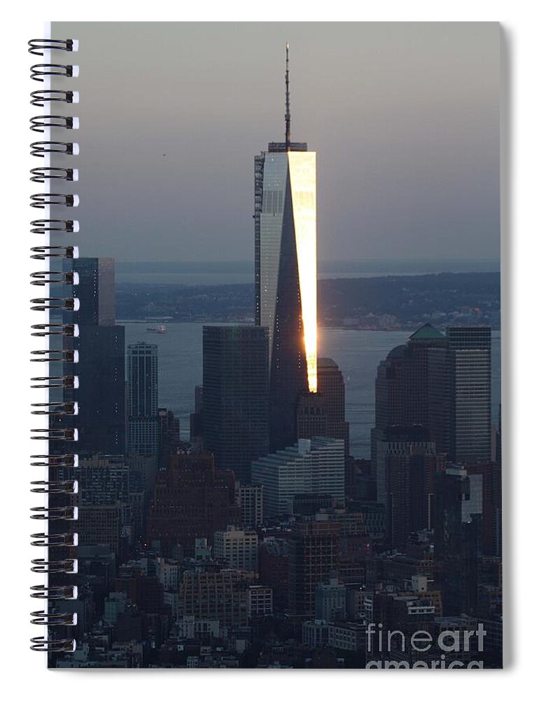 Freedom Tower Spiral Notebook featuring the photograph Freedom Tower by John Telfer