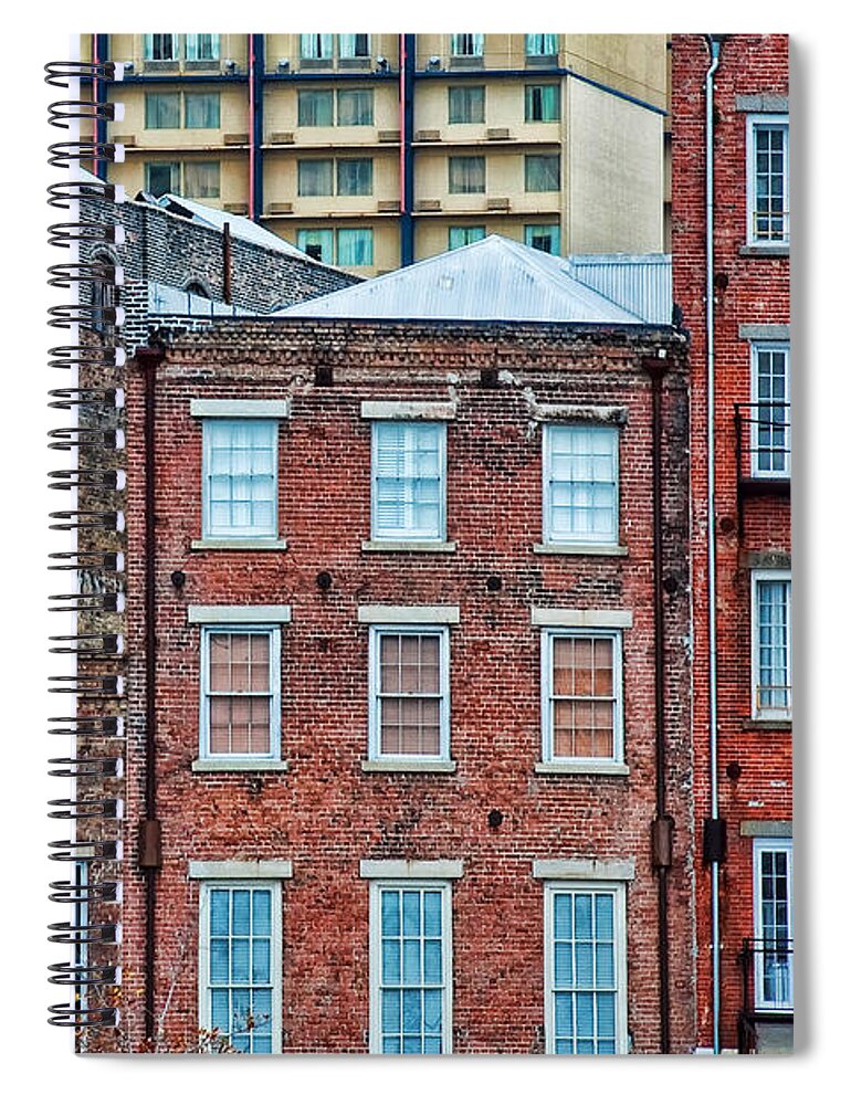 Buildings Spiral Notebook featuring the photograph French Quarter Facades New Orleans by Kathleen K Parker