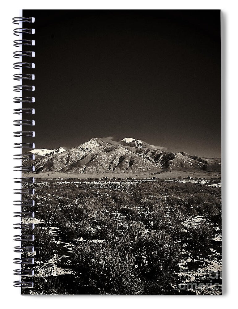 Taos Spiral Notebook featuring the photograph Fresh Snow by Charles Muhle