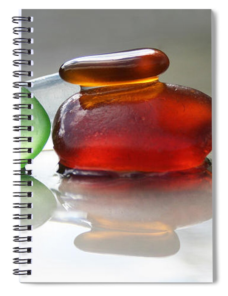 Seaglass Spiral Notebook featuring the photograph Friendship by Barbara McMahon