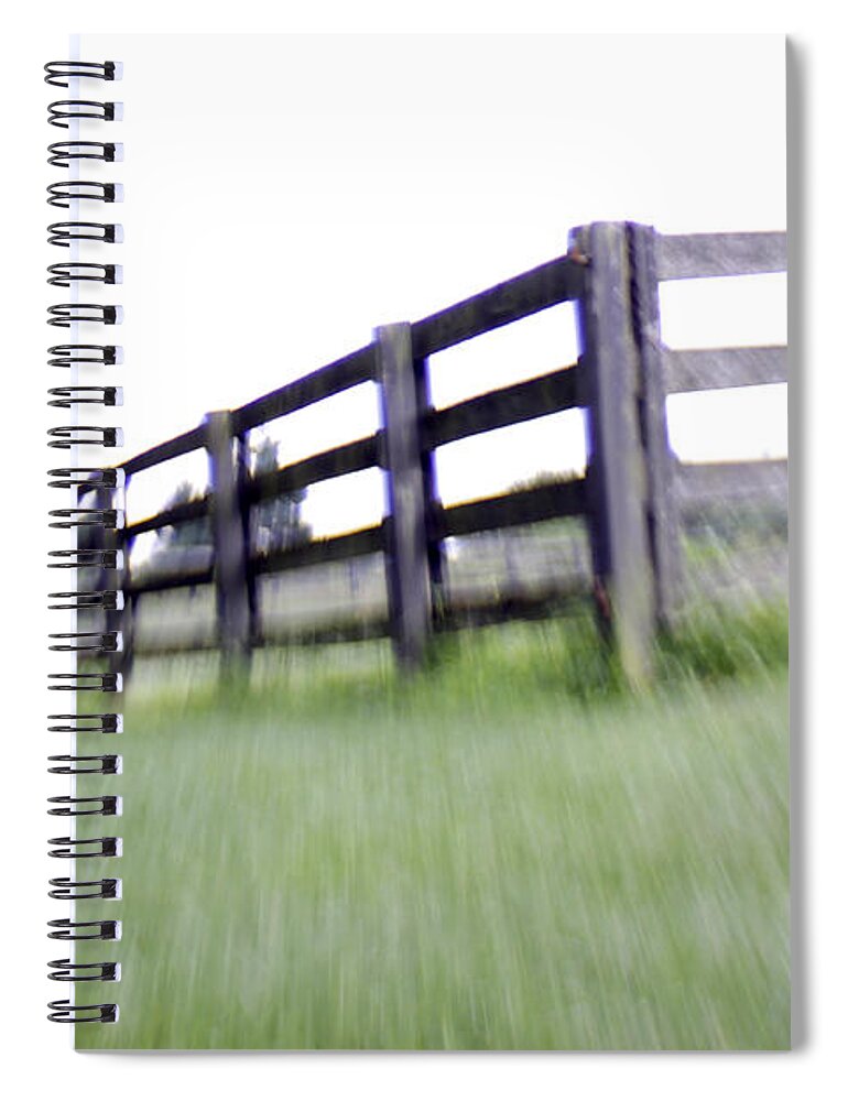 Grass Spiral Notebook featuring the photograph Fright or Flight by Jean Macaluso